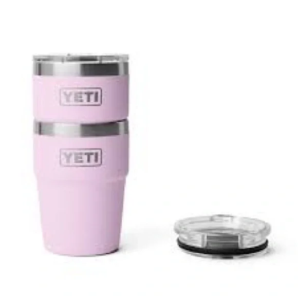 YETI Rambler Stackable 16oz Cherry Blossom Cup Mug Travel Cup Limited Edition - Picture 11 of 14